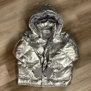 Size S, Silver pistola puffer jacket